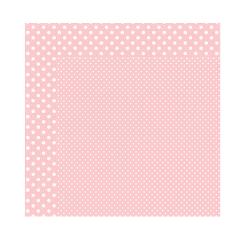 Echo Park - Dots and Stripes Collection - Valentine - 12 x 12 Double Sided Paper - Blush