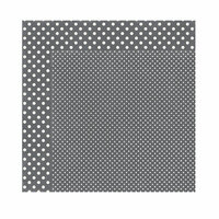 Echo Park - Dots and Stripes Collection - Valentine - 12 x 12 Double Sided Paper - Granite