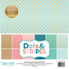Echo Park - Dots and Stripes Collection - Gold Foil - 12 x 12 Collection Kit