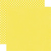 Echo Park - Dots and Stripes Collection - Summer - 12 x 12 Double Sided Paper - Lemonade