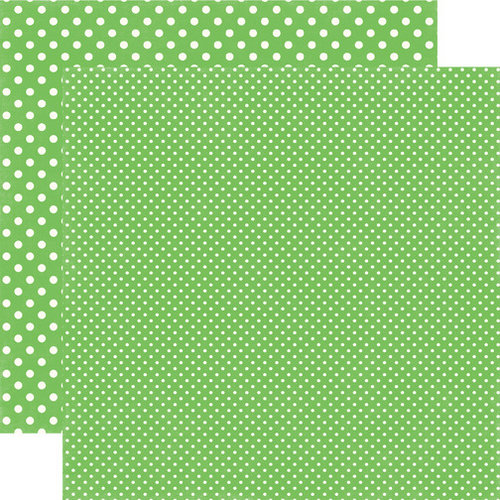 Echo Park - Dots and Stripes Collection - Summer - 12 x 12 Double Sided Paper - Limeade