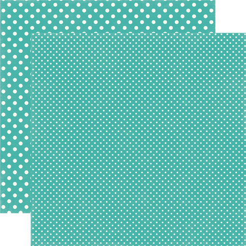 Echo Park - Dots and Stripes Collection - Summer - 12 x 12 Double Sided Paper - Blue Raspberry