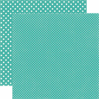 Echo Park - Dots and Stripes Collection - Summer - 12 x 12 Double Sided Paper - Blue Raspberry