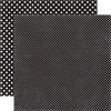Echo Park - Dots and Stripes Collection - Travel - 12 x 12 Double Sided Paper - Black