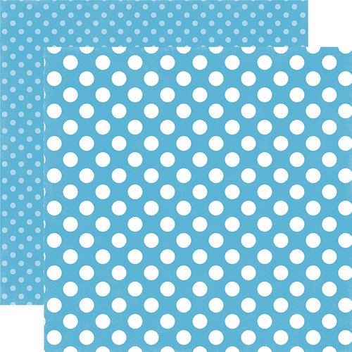 Echo Park - Dots and Stripes Collection - Summer - 12 x 12 Double Sided Paper - Poolside Dot