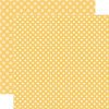 Echo Park - Dots and Stripes Collection - Fall - 12 x 12 Double Sided Paper - Honey Dot