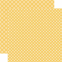 Echo Park - Dots and Stripes Collection - Fall - 12 x 12 Double Sided Paper - Honey Dot