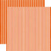 Echo Park - Dots and Stripes Collection - Fall - 12 x 12 Double Sided Paper - Pumpkin Stripe