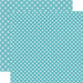 Echo Park - Dots and Stripes Collection - Winter - 12 x 12 Double Sided Paper - Powder Blue Dot