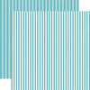 Echo Park - Dots and Stripes Collection - Winter - 12 x 12 Double Sided Paper - Powder Blue Stripe