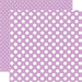 Echo Park - Dots and Stripes Collection - Little Girl - 12 x 12 Double Sided Paper - Lilac Dot