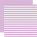 Echo Park - Dots and Stripes Collection - Little Girl - 12 x 12 Double Sided Paper - Lilac Stripe