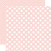 Echo Park - Dots and Stripes Collection - Little Girl - 12 x 12 Double Sided Paper - Rose Petal Dot