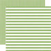 Echo Park - Dots and Stripes Collection - Little Girl - 12 x 12 Double Sided Paper - Garden Green Stripe