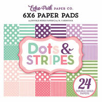 Echo Park - Dots and Stripes Collection - Little Girl - 6 x 6 Paper Pad