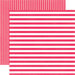 Echo Park - Dots and Stripes Collection - Spring - 12 x 12 Double Sided Paper - Melon Kiss Stripe