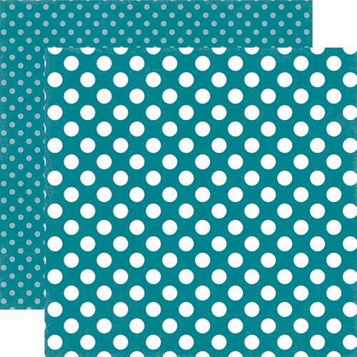 Echo Park - Dots and Stripes Collection - Spring - 12 x 12 Double Sided Paper - Coastal Crush Dot