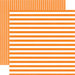 Echo Park - Dots and Stripes Collection - Spring - 12 x 12 Double Sided Paper - Tangerine Tango Stripe