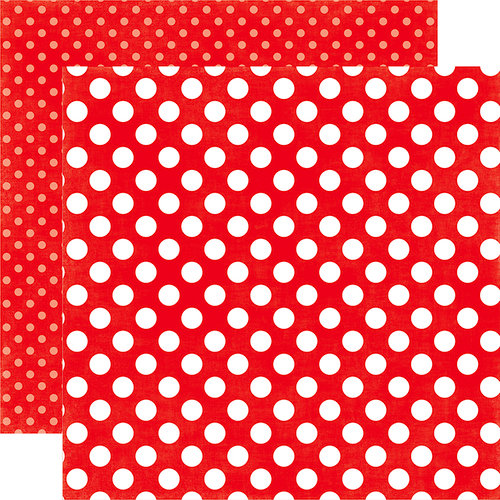 Echo Park - Dots and Stripes Collection - Summer - 12 x 12 Double Sided Paper - Tugboat Dot