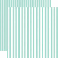 Echo Park - Dots and Stripes Collection - Spring - 12 x 12 Double Sided Paper - Blueberry Stripe