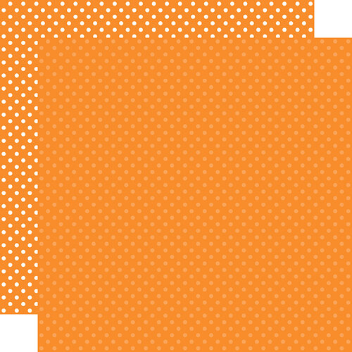 Echo Park - Dots and Stripes Collection - 12 x 12 Double Sided Paper - Orange