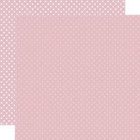 Echo Park - Dots and Stripes Collection - 12 x 12 Double Sided Paper - Light Mauve