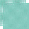 Echo Park - Dots and Stripes Collection - 12 x 12 Double Sided Paper - Teal