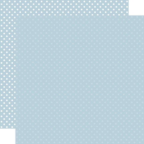 Echo Park - Dots and Stripes Collection - 12 x 12 Double Sided Paper - Sky Blue