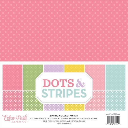 Echo Park - Dots and Stripes Collection - 12 x 12 Collection Kit - Spring