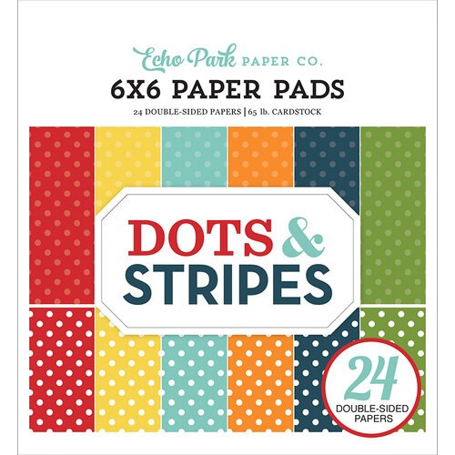 Echo Park - Dots and Stripes Collection - 6 x 6 Paper Pad - Summer