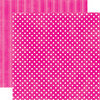 Echo Park - Candy Shoppe Dots and Stripes Collection - 12 x 12 Double Sided Paper - Watermelon Small Dot