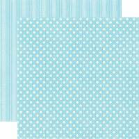 Echo Park - Candy Shoppe Dots and Stripes Collection - 12 x 12 Double Sided Paper - Raspberry Small Dot