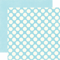 Echo Park - Candy Shoppe Dots and Stripes Collection - 12 x 12 Double Sided Paper - Raspberry Large Dot