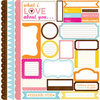 Echo Park - Candy Shoppe Dots and Stripes Collection - 12 x 12 Cardstock Stickers - Elements