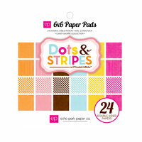 Echo Park - Candy Shoppe Dots and Stripes Collection - 6 x 6 Paper Pad