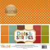 Echo Park - Dots and Stripes Collection - Autumn Gold Foil Dots - 12 x 12 Collection Kit