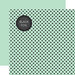 Echo Park - Dots and Stripes Collection - Black Foil Dots - 12 x 12 Double Sided Paper with Foil Accents - Mint