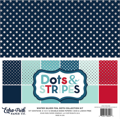 Echo Park - Dots and Stripes Collection - Winter -12 x 12 Collection Kit