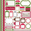 Echo Park - Christmas Dots and Stripes Collection - 12 x 12 Cardstock Stickers - Elements