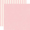 Echo Park - Homefront Dots and Stripes Collection - 12 x 12 Double Sided Paper - Peony Tiny Dot