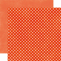 Echo Park - Homefront Dots and Stripes Collection - 12 x 12 Double Sided Paper - Ladybug Small Dot