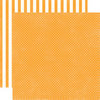 Echo Park - Homefront Dots and Stripes Collection - 12 x 12 Double Sided Paper - Marmalade Tiny Dot