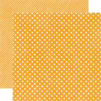 Echo Park - Homefront Dots and Stripes Collection - 12 x 12 Double Sided Paper - Marmalade Small Dot
