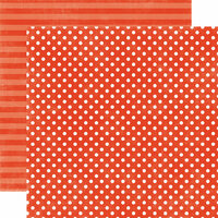 Echo Park - Jewels Dots and Stripes Collection - 12 x 12 Double Sided Paper - Garnet Small Dot