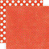 Echo Park - Jewels Dots and Stripes Collection - 12 x 12 Double Sided Paper - Garnet Tiny Dot