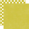 Echo Park - Jewels Dots and Stripes Collection - 12 x 12 Double Sided Paper - Peridot Tiny Dot