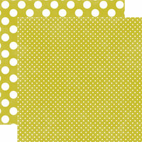 Echo Park - Jewels Dots and Stripes Collection - 12 x 12 Double Sided Paper - Peridot Tiny Dot