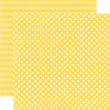 Echo Park - Neapolitan Dots and Stripes Collection - 12 x 12 Double Sided Paper - Pineapple Small Dot