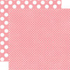 Echo Park - Neapolitan Dots and Stripes Collection - 12 x 12 Double Sided Paper - Berry Bliss Tiny Dot