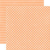 Echo Park - Neapolitan Dots and Stripes Collection - 12 x 12 Double Sided Paper - Peaches and Cream Small Dot